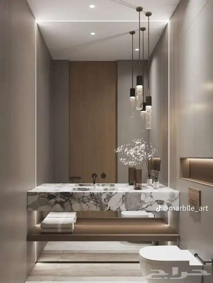 تفصيل مغاسل رخام طبيعي وصناعي وتركيبها 1