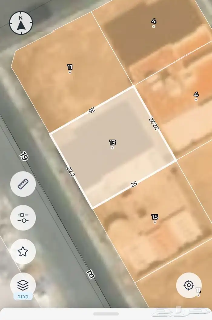 ارض سكنية للبيع داخل حد الحرم 0