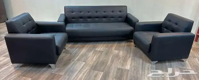 مكتبى كنب جلد فخم متوفر جديد التصميم سعر الجمله 14