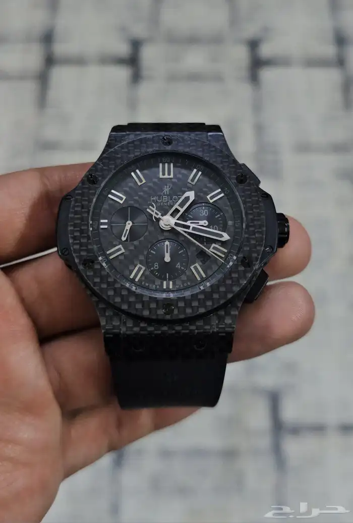 ساعه هوبلو بينغ بانغ كاربون فايبر Hublot big bang carbon 4