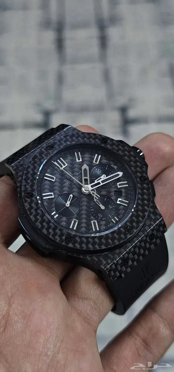 ساعه هوبلو بينغ بانغ كاربون فايبر Hublot big bang carbon 5