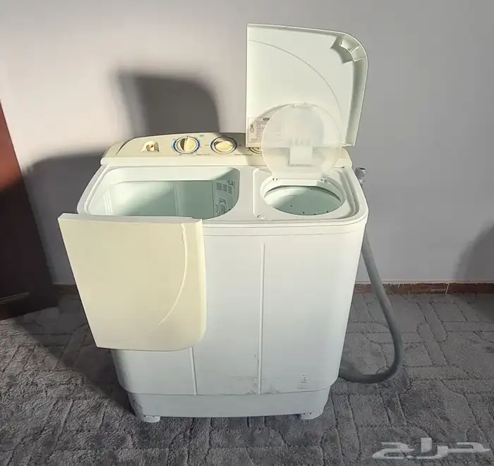 غسالة SANYO حوضين ممتازة 6 كيلو غسيل و 4 كيلو مجفف 6