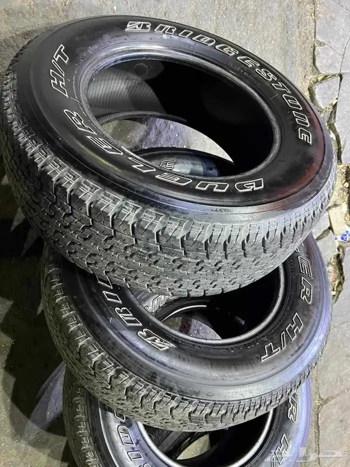 كفرات برجستون مقاس 275 65 17 بترول فتك 4