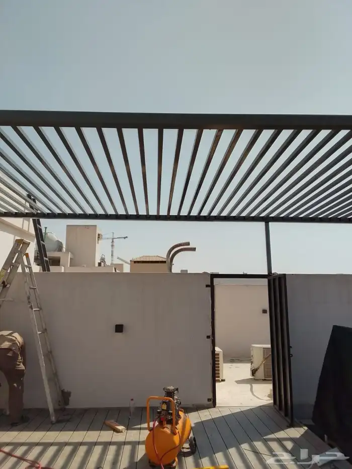 حداد مظلات وسواتر وهناجر ومستودعات وبرجولات وسندويش بنل 5