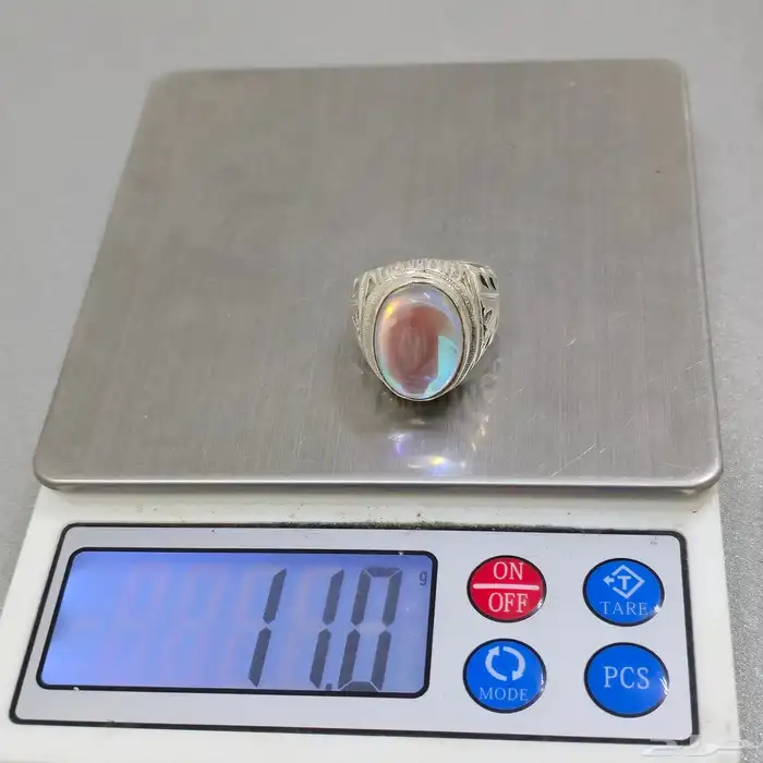 خاتم بحجر الاوبال الصناعي 7