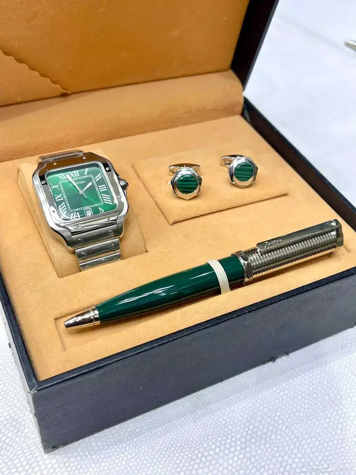 أطقم كارتير بكج قلم وساعة وكبك Cartier 1