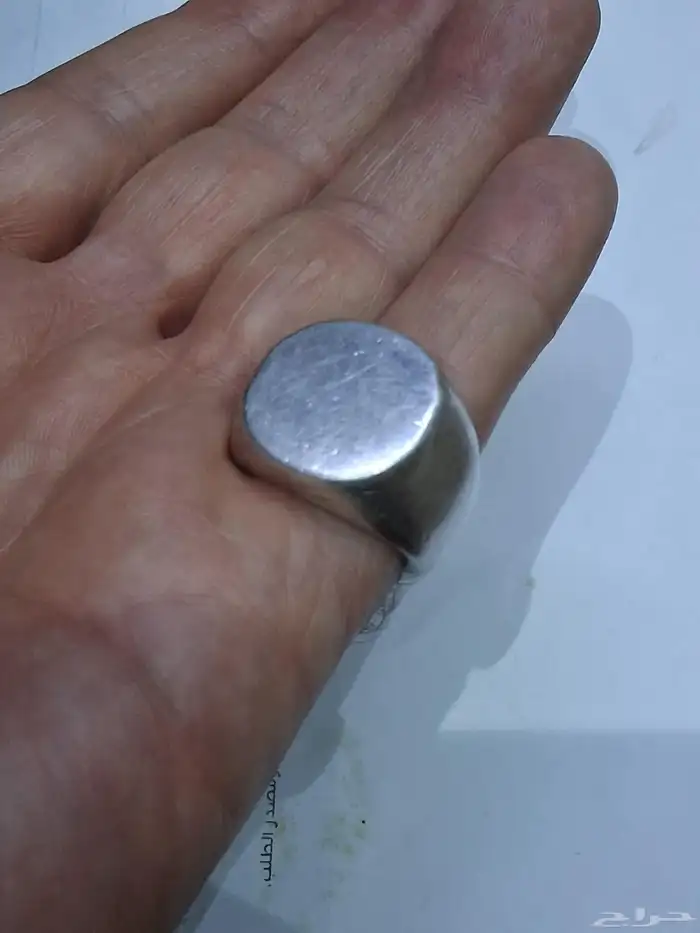 خاتم من الفضه 925 الوزن 30 غرام مقاس 18 4
