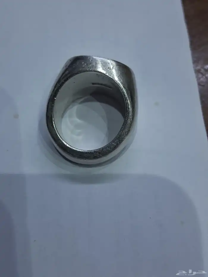 خاتم من الفضه 925 الوزن 30 غرام مقاس 18 5