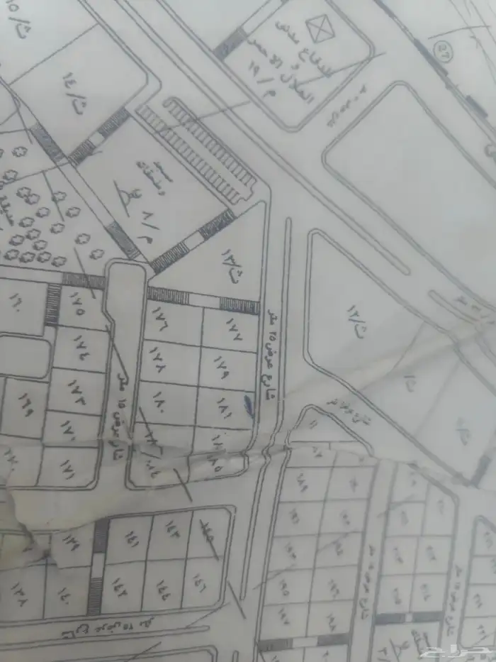 أرض للبيع بمخطط 17 الشرائع المساحة 514 رقم القطعه181 0