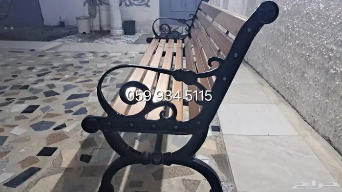 كراسي مقاعد خشبية الحدائق انتظار الحافلات مواقف تجمعات مول 5