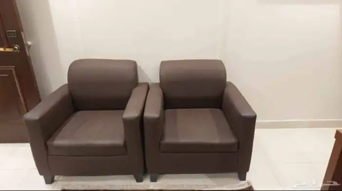 مكتبي كنب جلد فخم جديد سعر الجمل 7