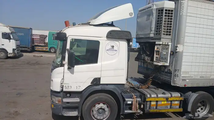 رأس تريله اسكانيا 2008 فحص استماره جديد مكينه قير شرط سياره 2