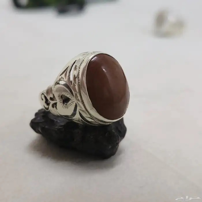 خاتم بحجر العقيق 3