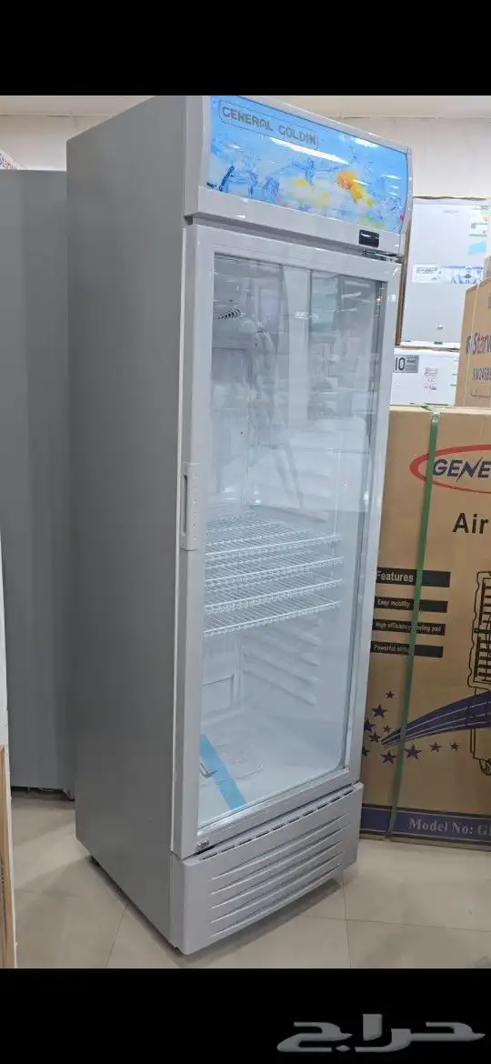 ثلاجات عرض زجاج 330 لتر جنرال باب قزاز جديد توصيل مجاني 2