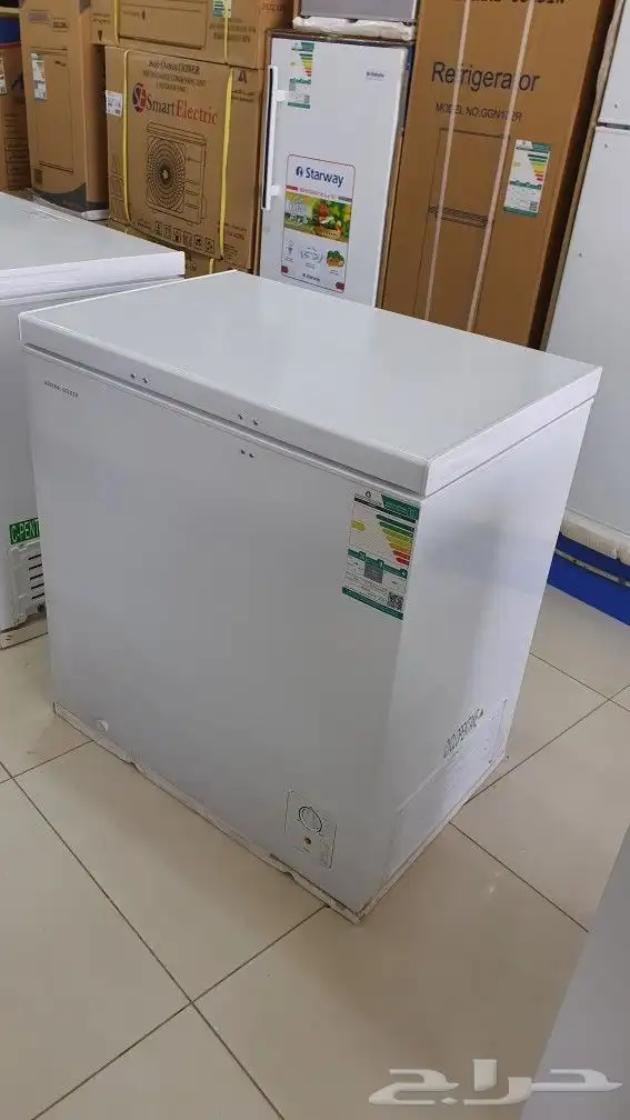 فريزر افقي7 قدم فريز أرضي جديد ديب فريزر مجمد لون ابيض 3