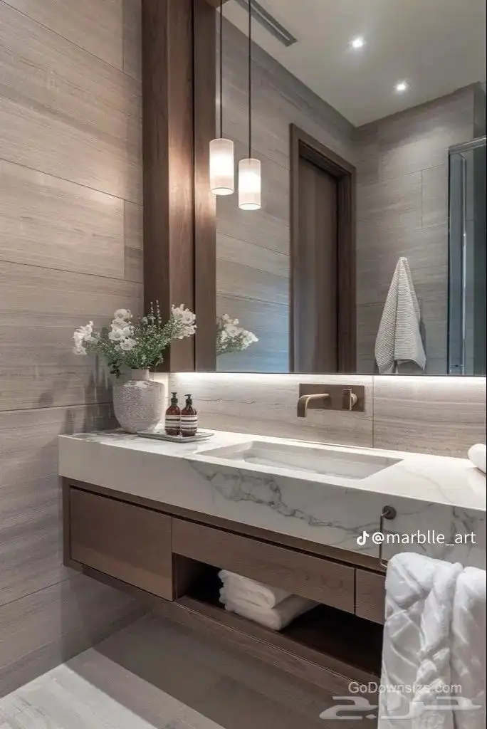 تفصيل مغاسل رخام طبيعي وصناعي وتركيبها 5