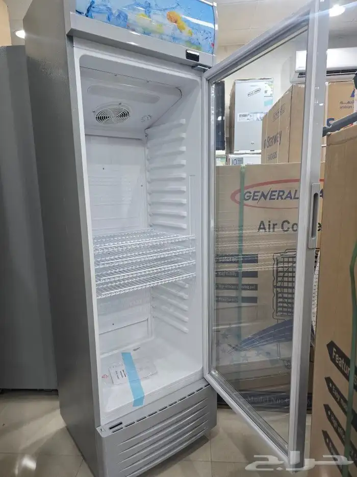 ثلاجات عرض زجاج 330 لتر جنرال باب قزاز جديد توصيل مجاني 1