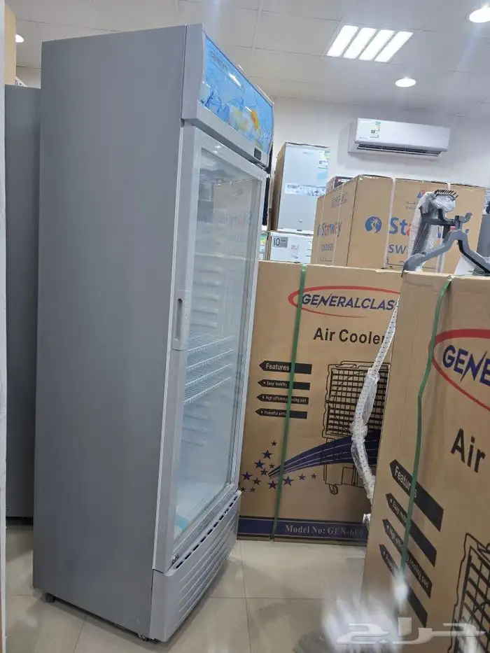 ثلاجات عرض زجاج 330 لتر جنرال باب قزاز جديد توصيل مجاني 5