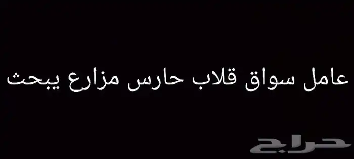 سواق قلاب حارس مزارع يبحث عن عمل 0