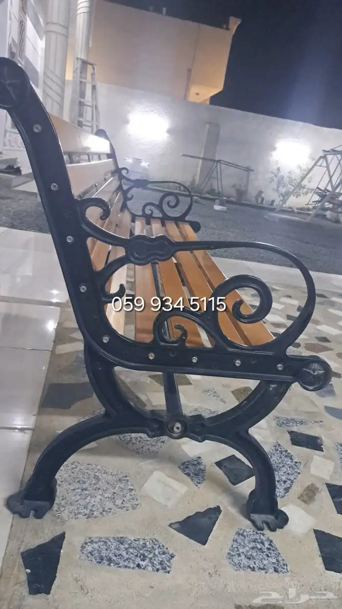 كراسي مقاعد خشبية الحدائق انتظار الحافلات مواقف تجمعات مول 4