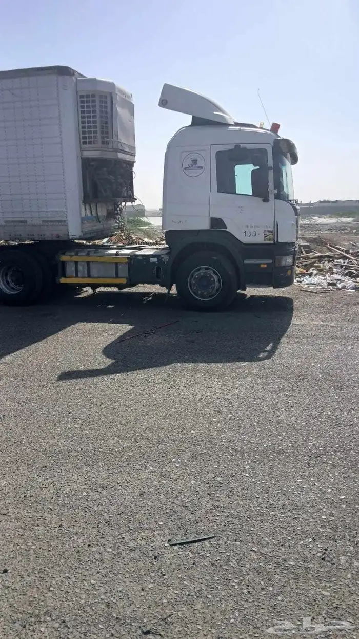 رأس تريله اسكانيا 2008 فحص استماره جديد مكينه قير شرط سياره 1