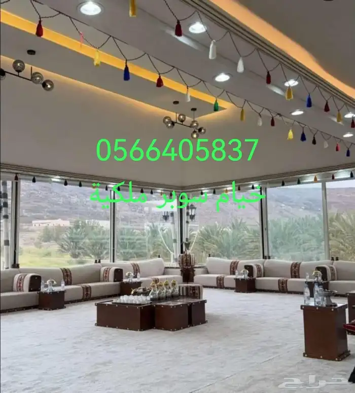 تفصيل وتركيب خيام ملكية بيوت شعر ملكية خيام زجاجية ملكيه 2