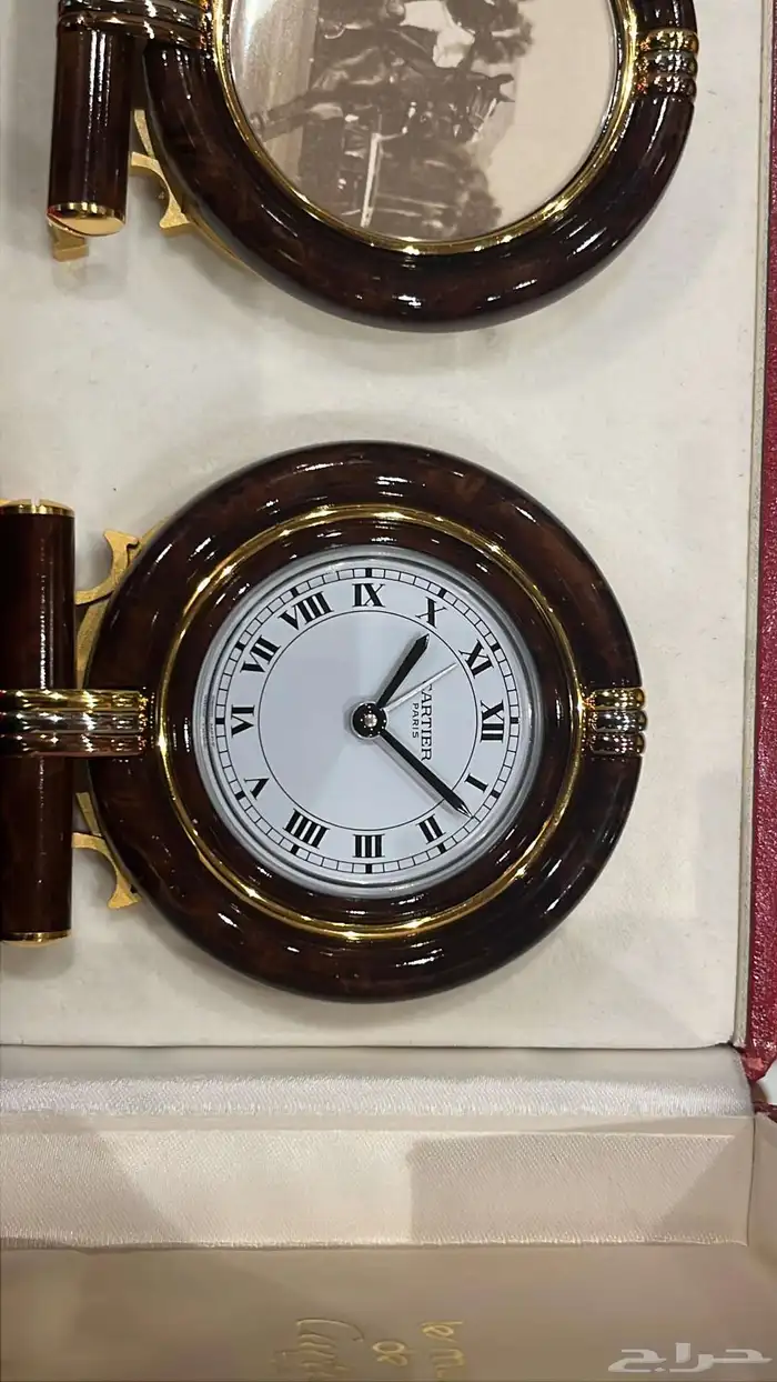 ساعة كارتيه مكتبية جديدة CARTIER DESK CLOCK 1980s 4