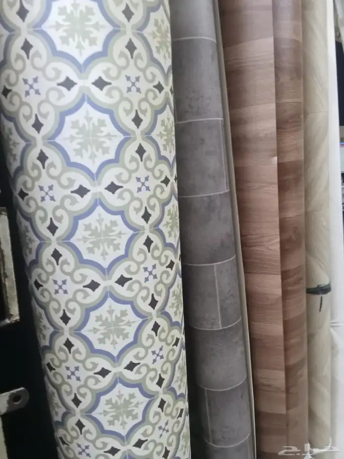 مشمع على شكل بركي بلجيكي وبلاط مكاتب 50ف50 2