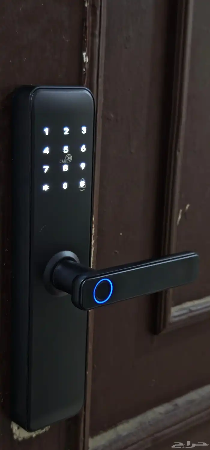 قفل ذكي SMART LOCK باللون الأسود المطفي(شامل التركيب) 0
