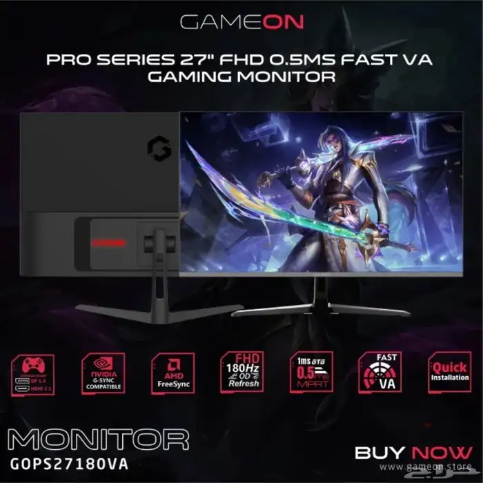 شاشة gaming استعمال خفيف جدا شبه جديدة 1