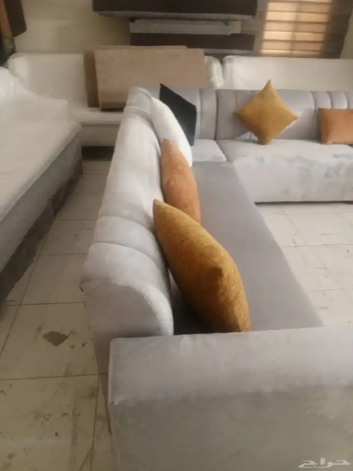 تفصيل كنب حسب طلب المقاسات تنجيد الكنب تغير الؤن مجلس باطرمه 5