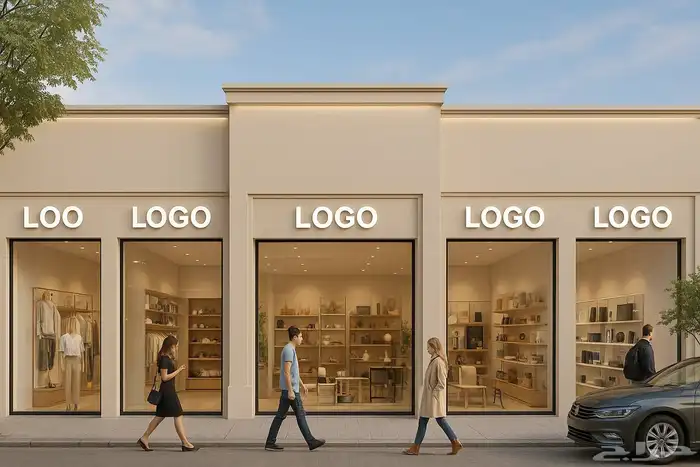 تصميم واجهة محلات تجارية 0