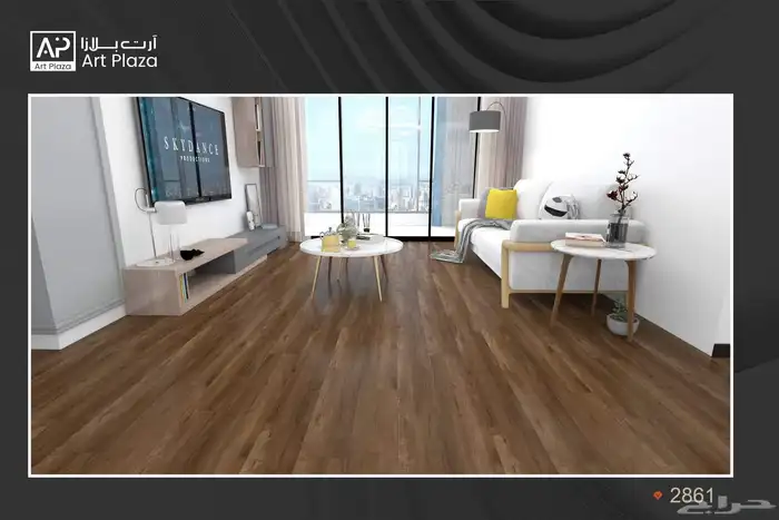 باركيه SPC مقاوم للماء عليه ضمان 10سنوات 32