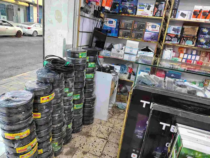 satellite dish receiver and camera installation 1