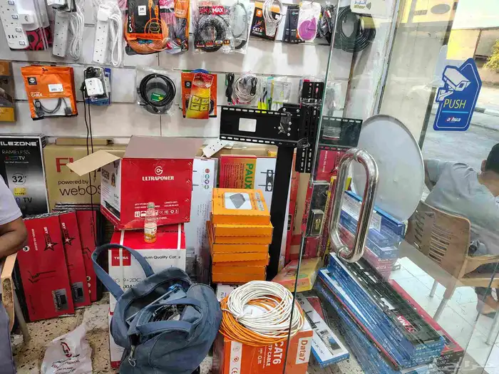 satellite dish receiver and camera installation 2