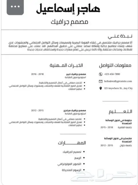 سيرة الذاتيه سيفي CV عرض خاص محدوده لمدة 24 ساعه 0