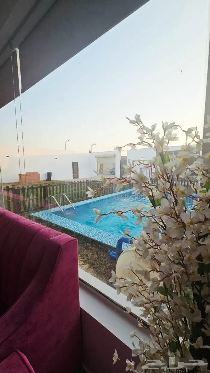 شاليهات بمسبح خارجي الرياض حي الرمال لليجاراليومي 10