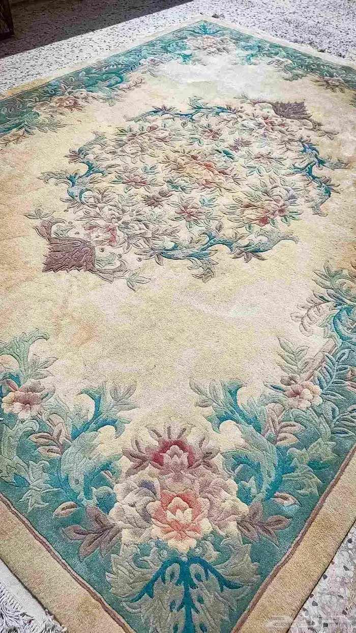 سجادة يدويه بألوان البحر العتيقة لها اكثر من 55 سنه للبيع 0