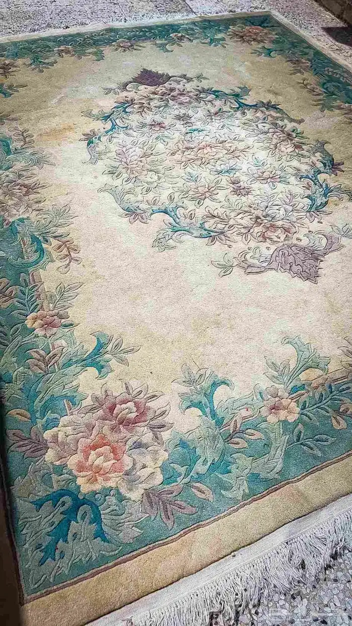 سجادة يدويه بألوان البحر العتيقة لها اكثر من 55 سنه للبيع 1
