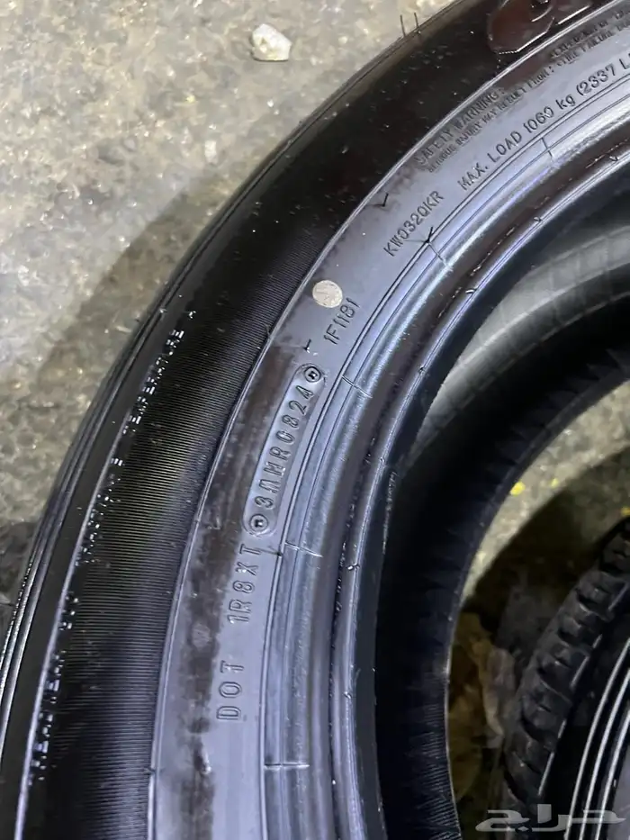 كفرات دلوب مقاس 265.60.18 بزرعه تاريخ 2024 6