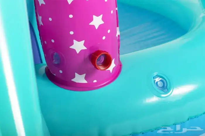 لعبة مائية يونيكورن زحليقة مع حوض المائية 3