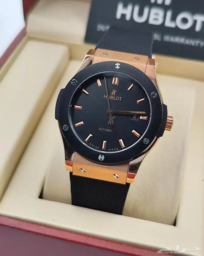 ساعات هوبلوت HUBLOT اوتوماتيكية سويسرية ماستر كواليت 18