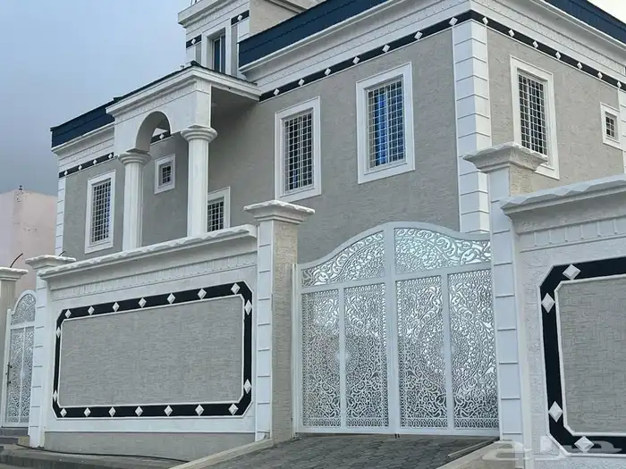 أعمال ديكورات خارجية اسمنت ابيض 0