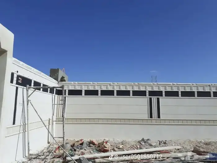 لياسه ملونه باللاسمنت الابيض وبطحاء الرياض 9