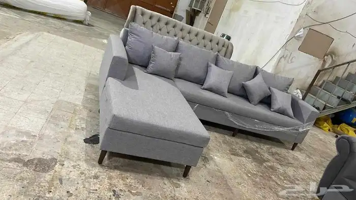 كنب جديد جاهز حرف ال و7نفر وبسعر المصنع 5