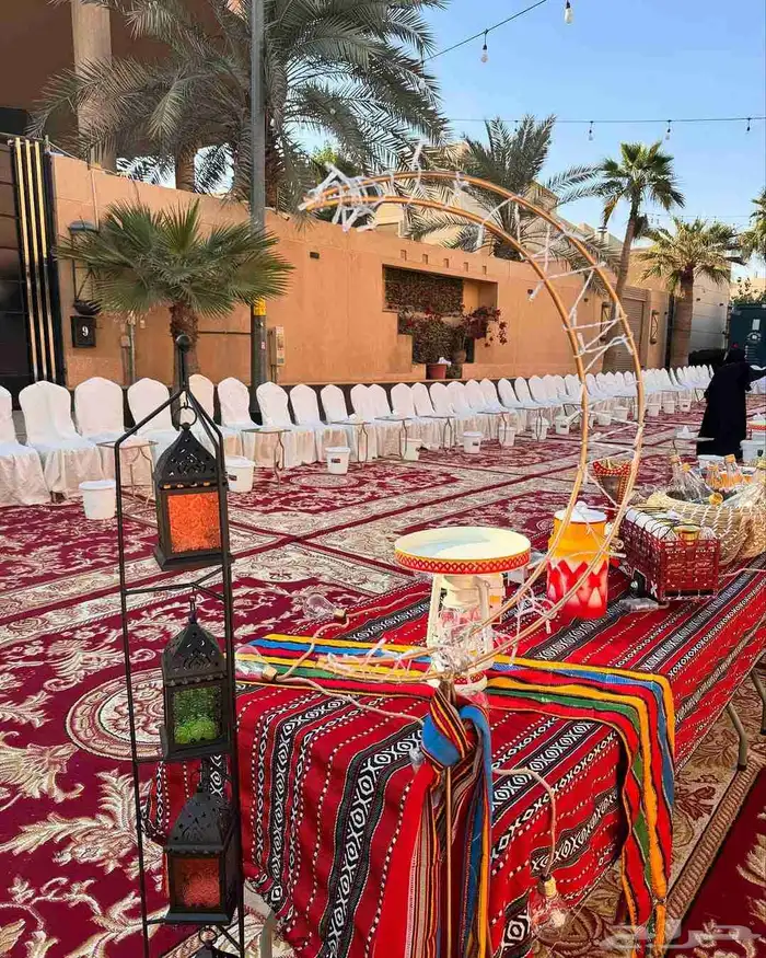 تأجير لاركان تراثيه والديكورات التراثيات جلسات شعبيه ترثيه 2