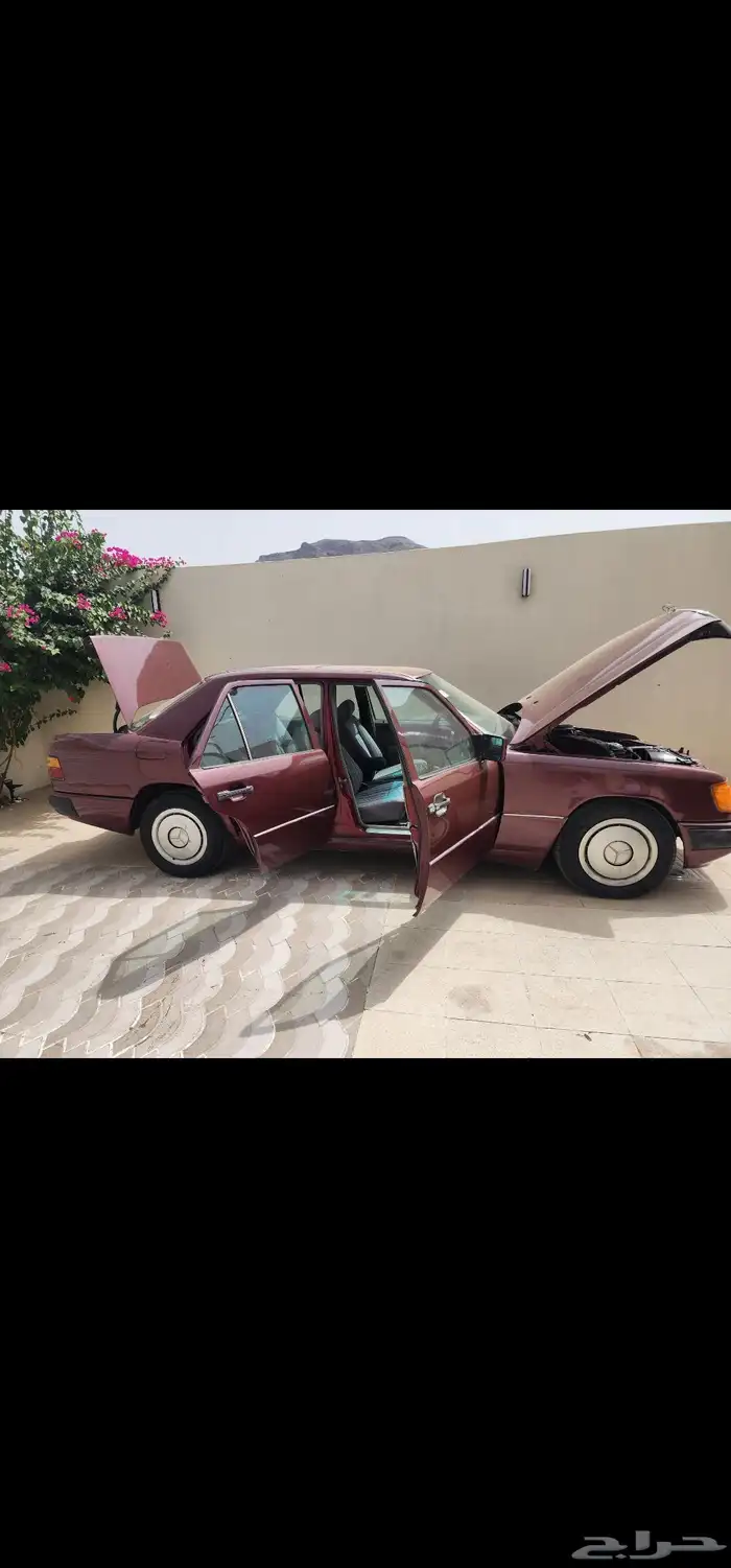 بنز فرخ للبيع 91 عنابي فل كامل للبيع 5