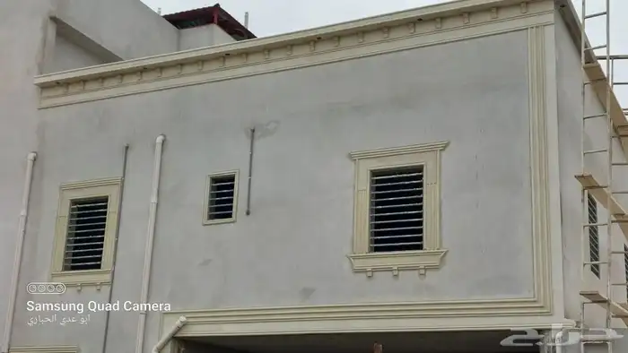 أعمال ديكورات خارجية اسمنت ابيض 2