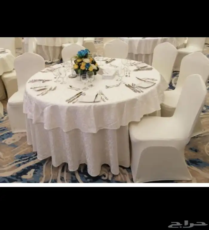 غطا طاولة من القماش .. تلبيسة طاولة .. مفارش طاولات 0
