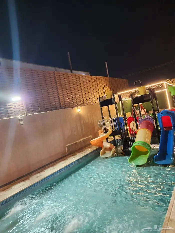 شاليه واستراحه النرجس للايجار اليومي ترحب بكم شاليهات حرازات 5